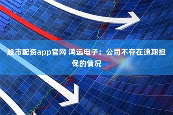 股市配资app官网 鸿远电子：公司不存在逾期担保的情况