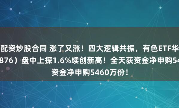配资炒股合同 涨了又涨！四大逻辑共振，有色ETF华宝（159876）盘中上探1.6%续创新高！全天获资金净申购5460万份！