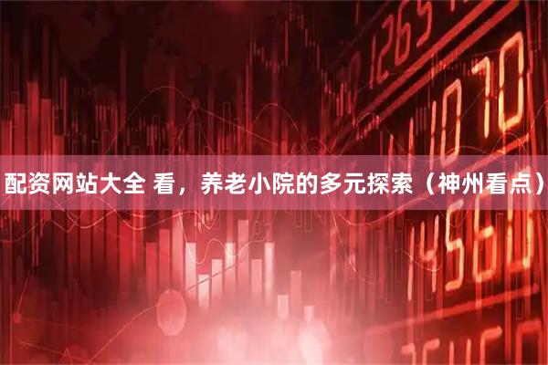 配资网站大全 看，养老小院的多元探索（神州看点）